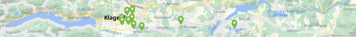 Map view for Pharmacies emergency services nearby Grafenstein (Klagenfurt  (Land), Kärnten)